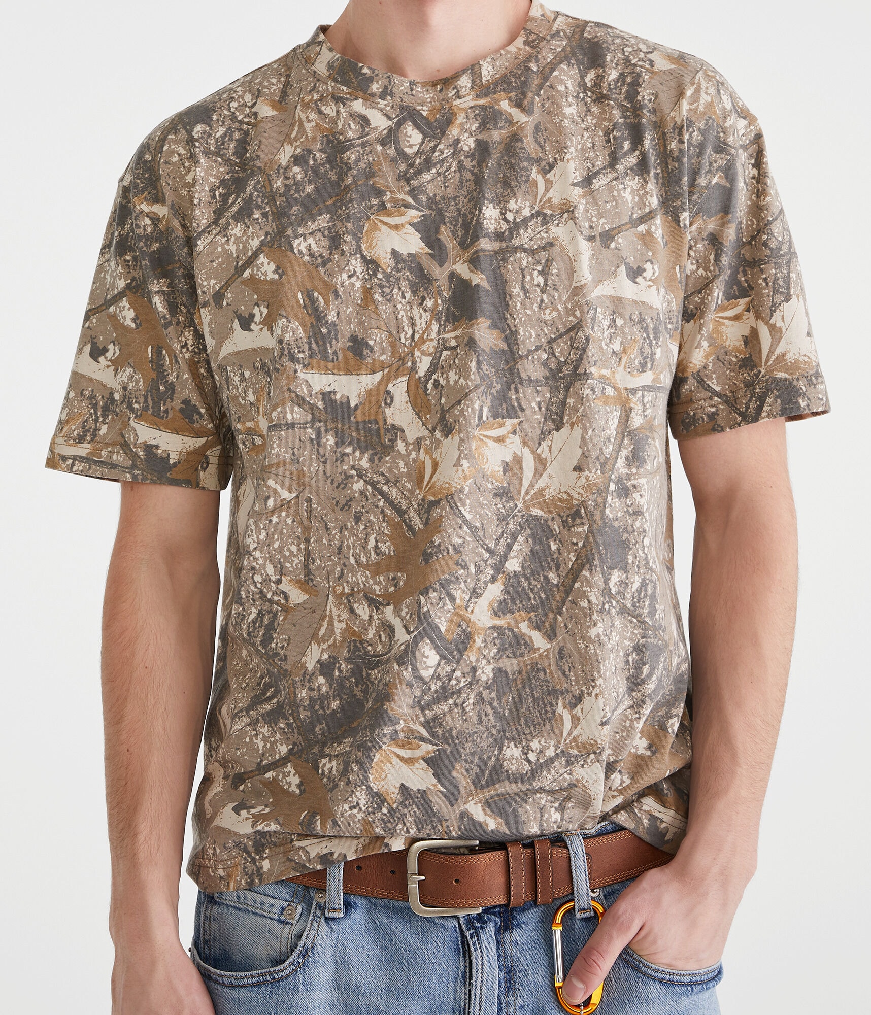 Forest Camo Relaxed Fit Crew Tee