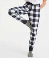 Buffalo Plaid Polyfleece Sleep Joggers