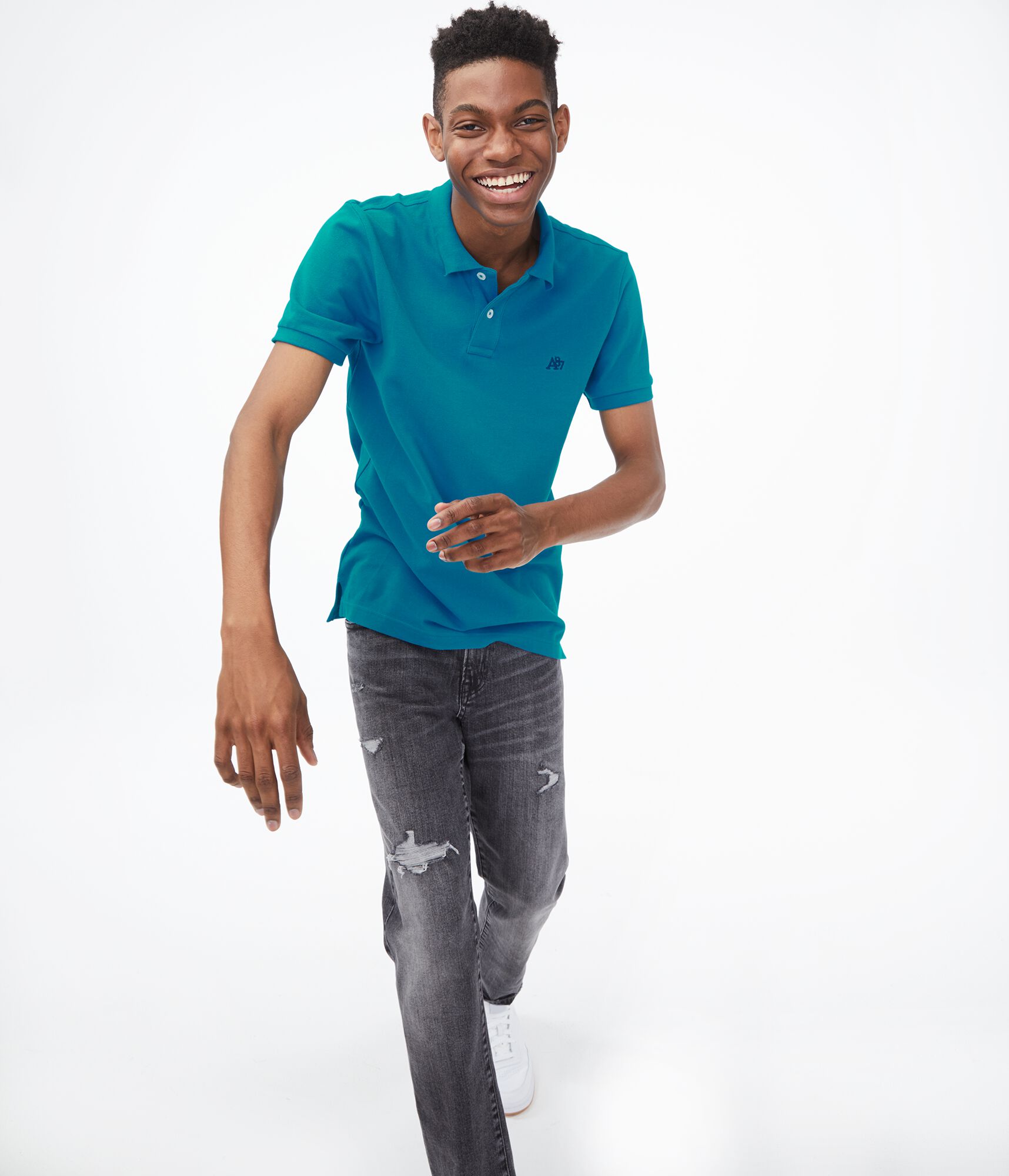 A87 Logo Piqu&eacute; Polo