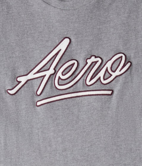 Aero Script Appliqué Graphic Tee Aero Script Appliqué Graphic Tee