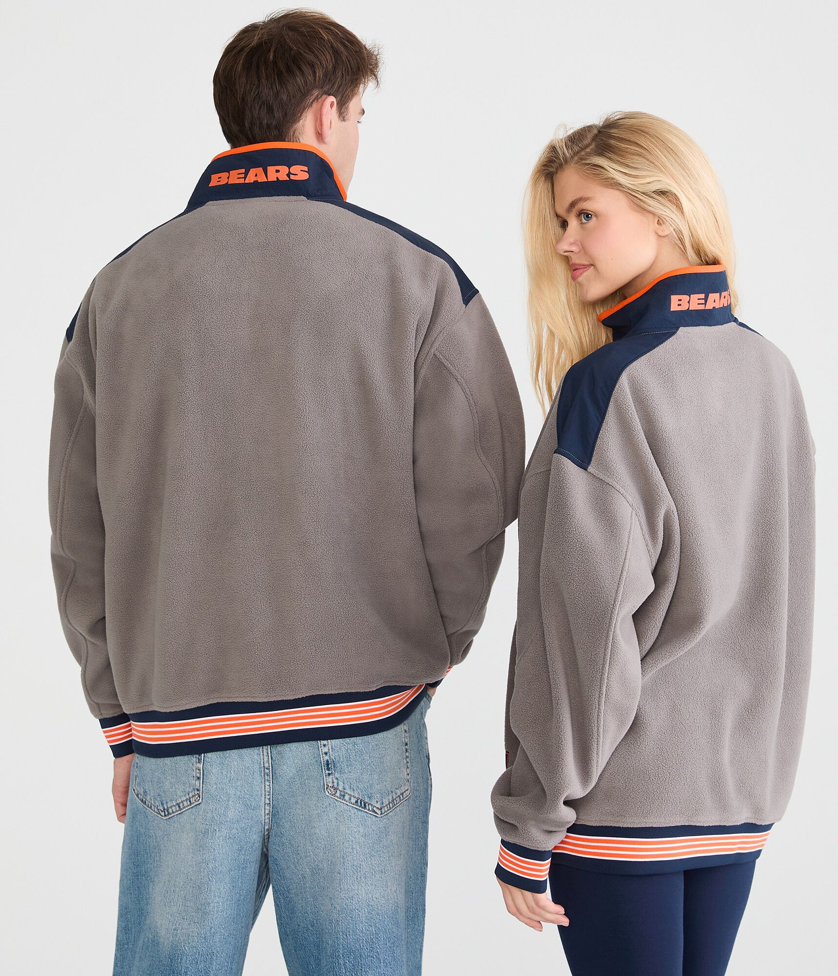 Chicago Bears Quarter-Zip Polyfleece Pullover