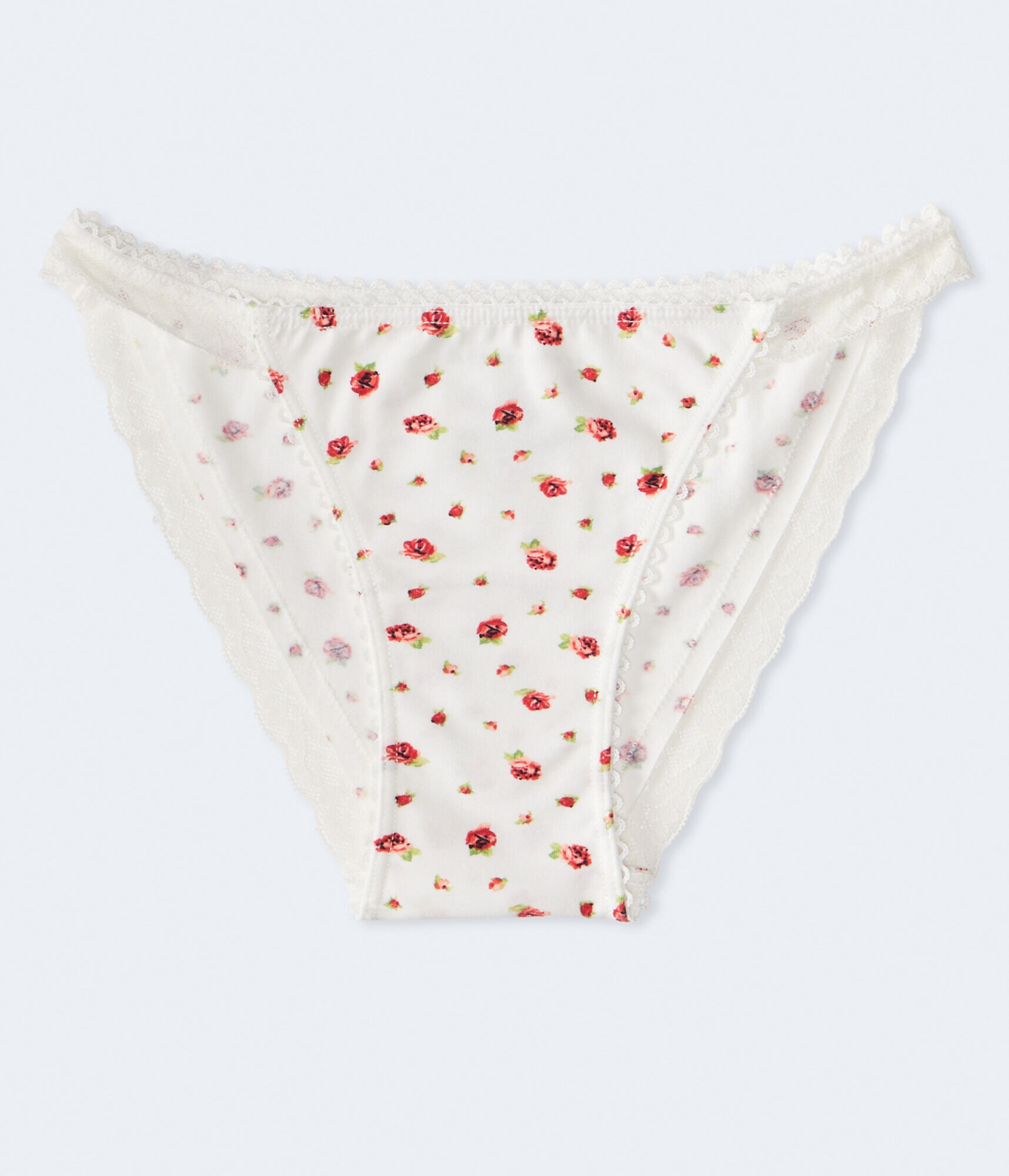 Roses Lace-Trim Bikini