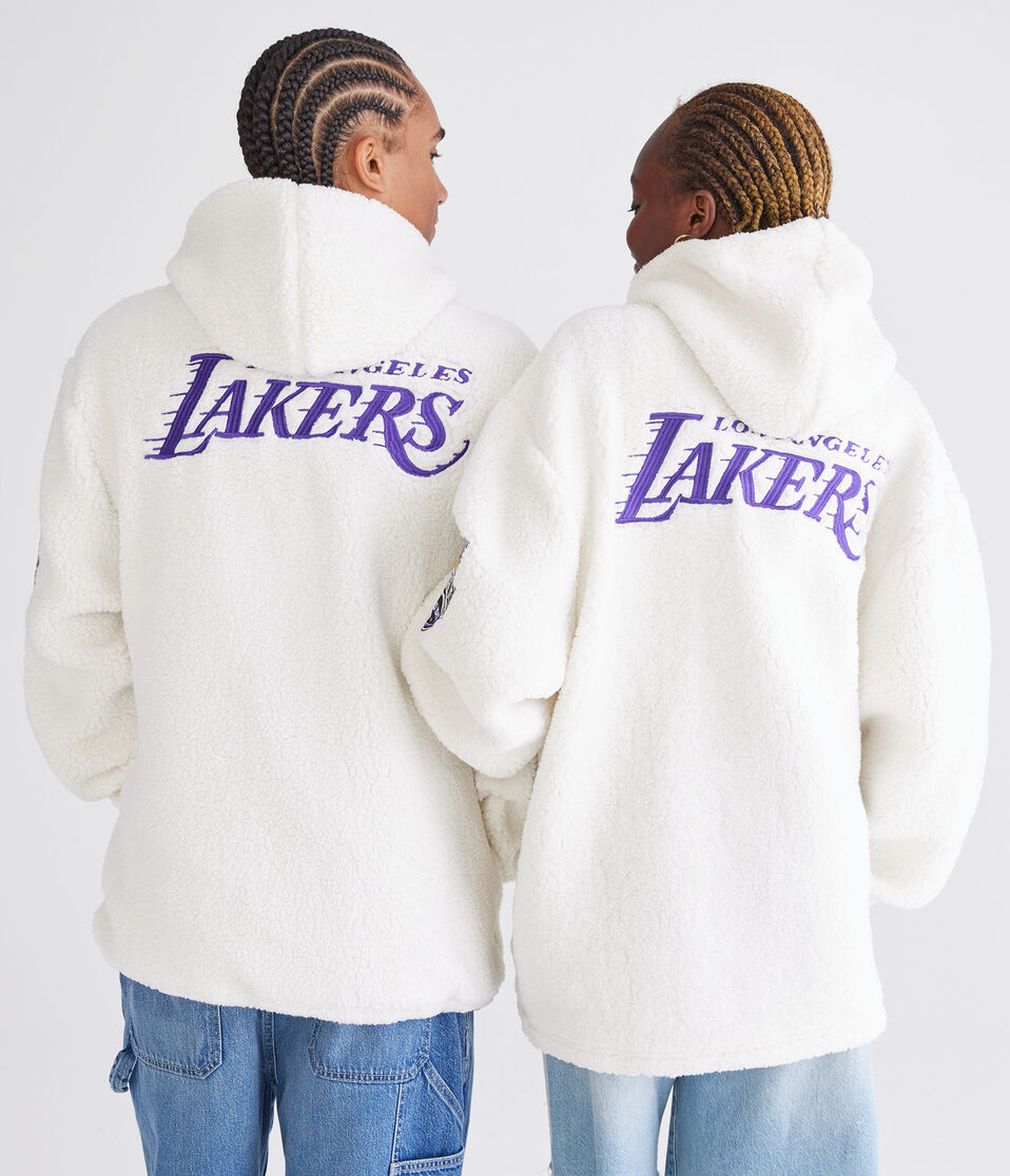 Los Angeles Lakers Quarter-Zip Sherpa Hoodie