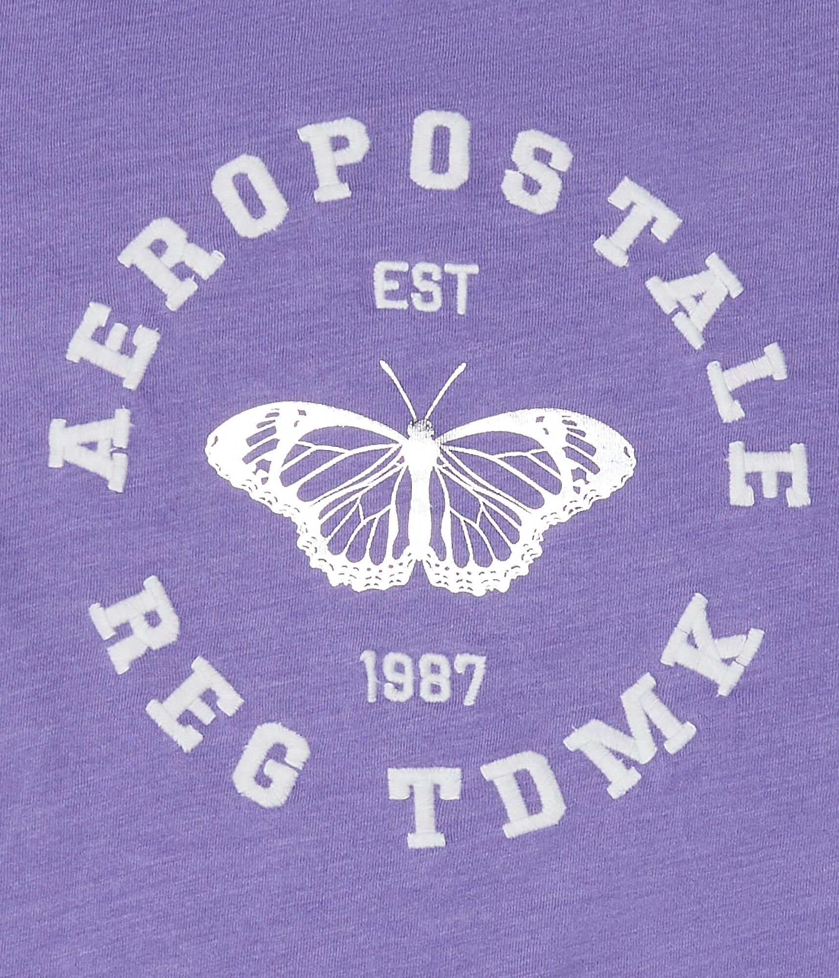 Aeropostale Butterfly Foil Graphic Tee