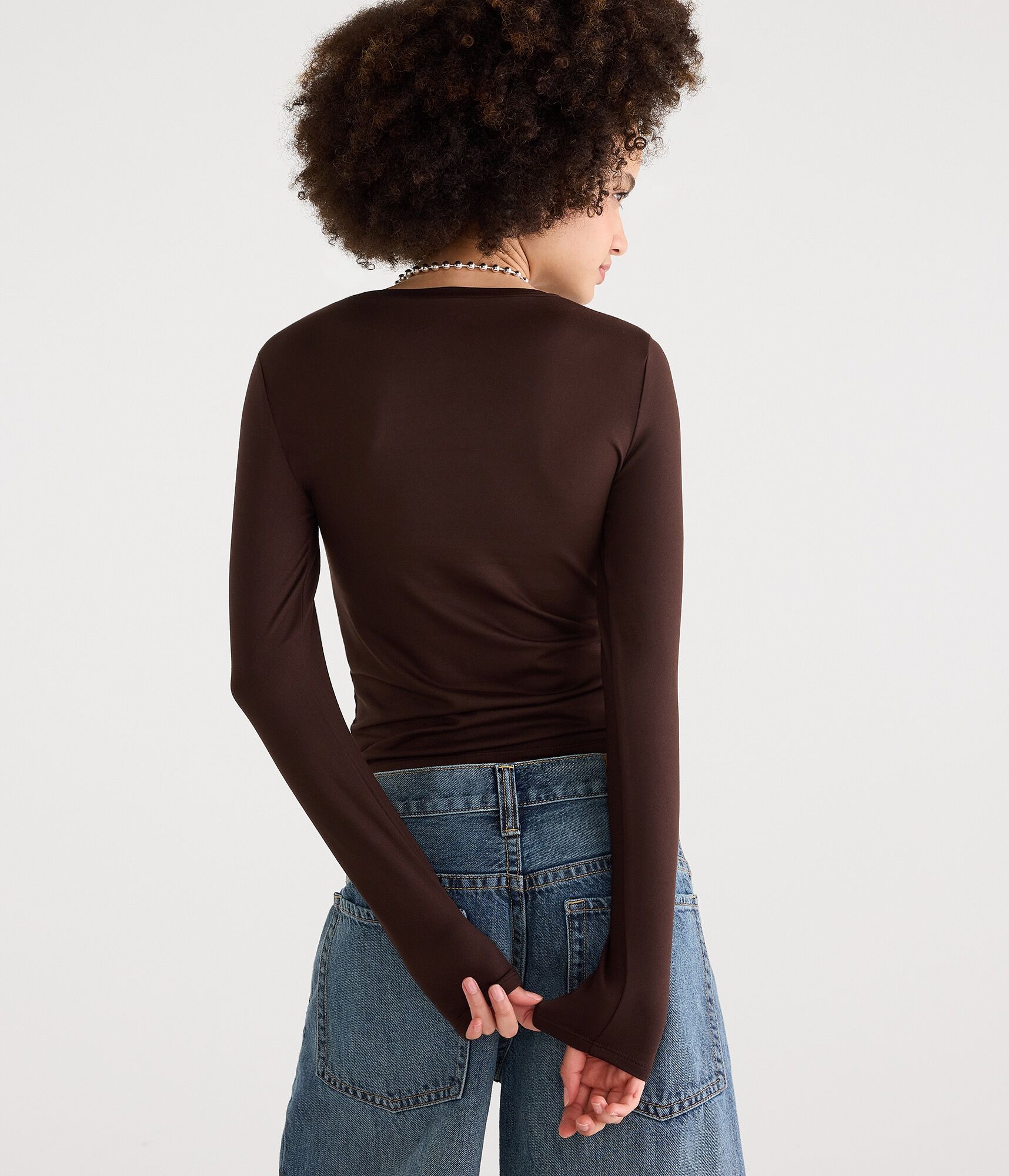 D&eacute;j&agrave; For Aero Long Sleeve Buttery Soft Crew Tee