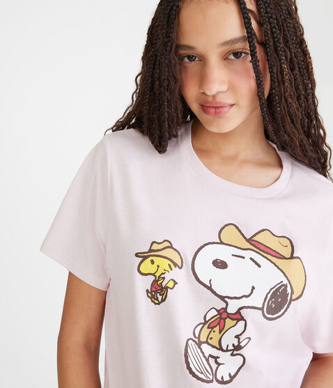 Peanuts® | Aéropostale Western Snoopy Boyfriend Graphic Tee Peanuts® | Aéropostale Western Snoopy Boyfriend Graphic Tee