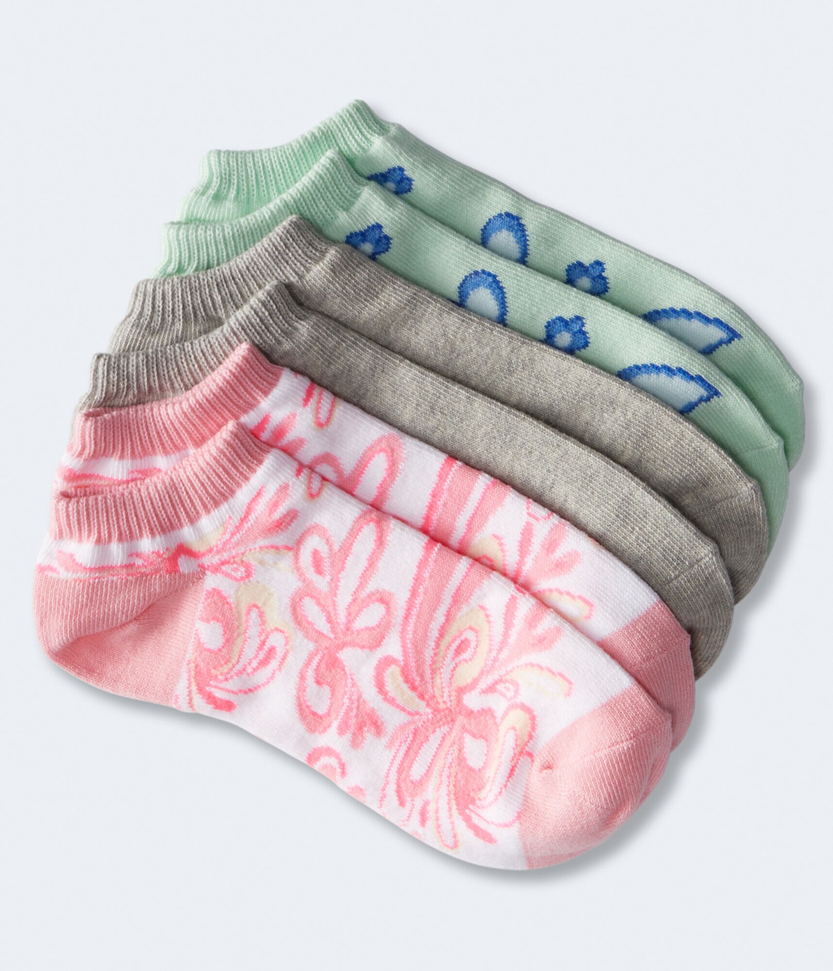 Retro Hearts Ankle Sock 3-Pack