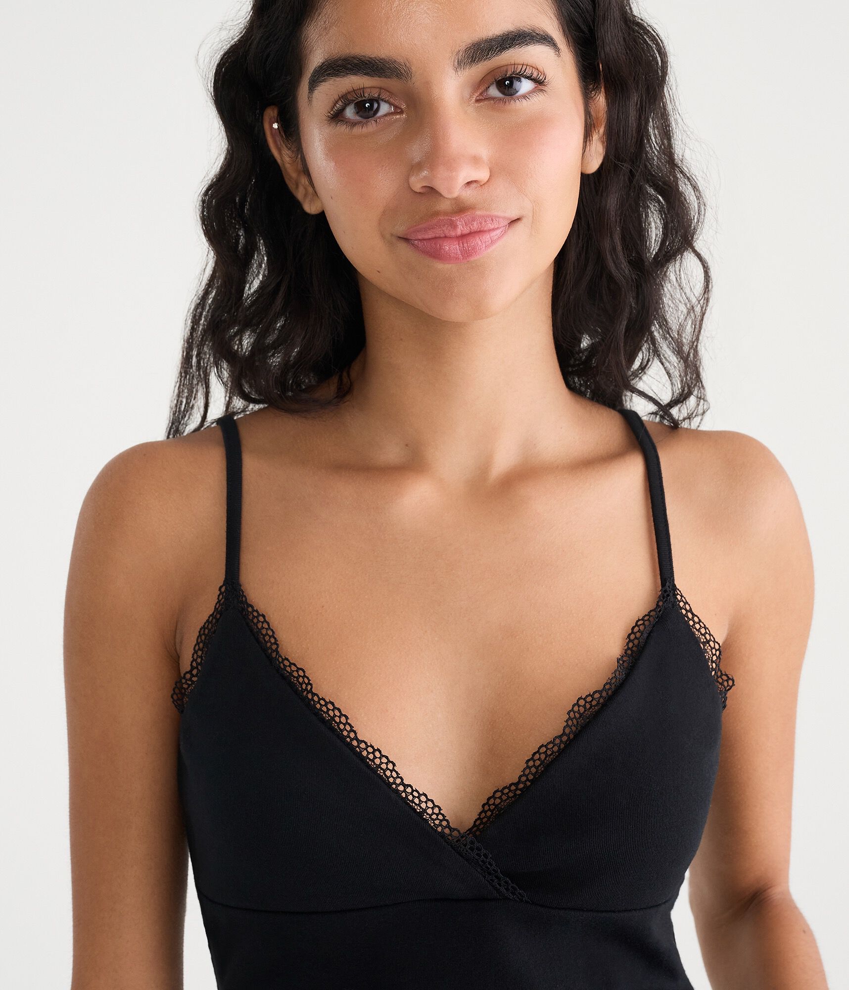 Lace Crisscross V-Neck Cami