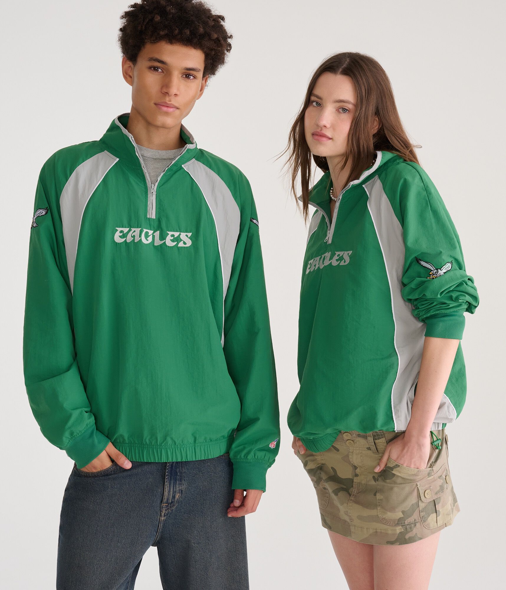 Philadelphia Eagles Quarter-Zip Track Jacket