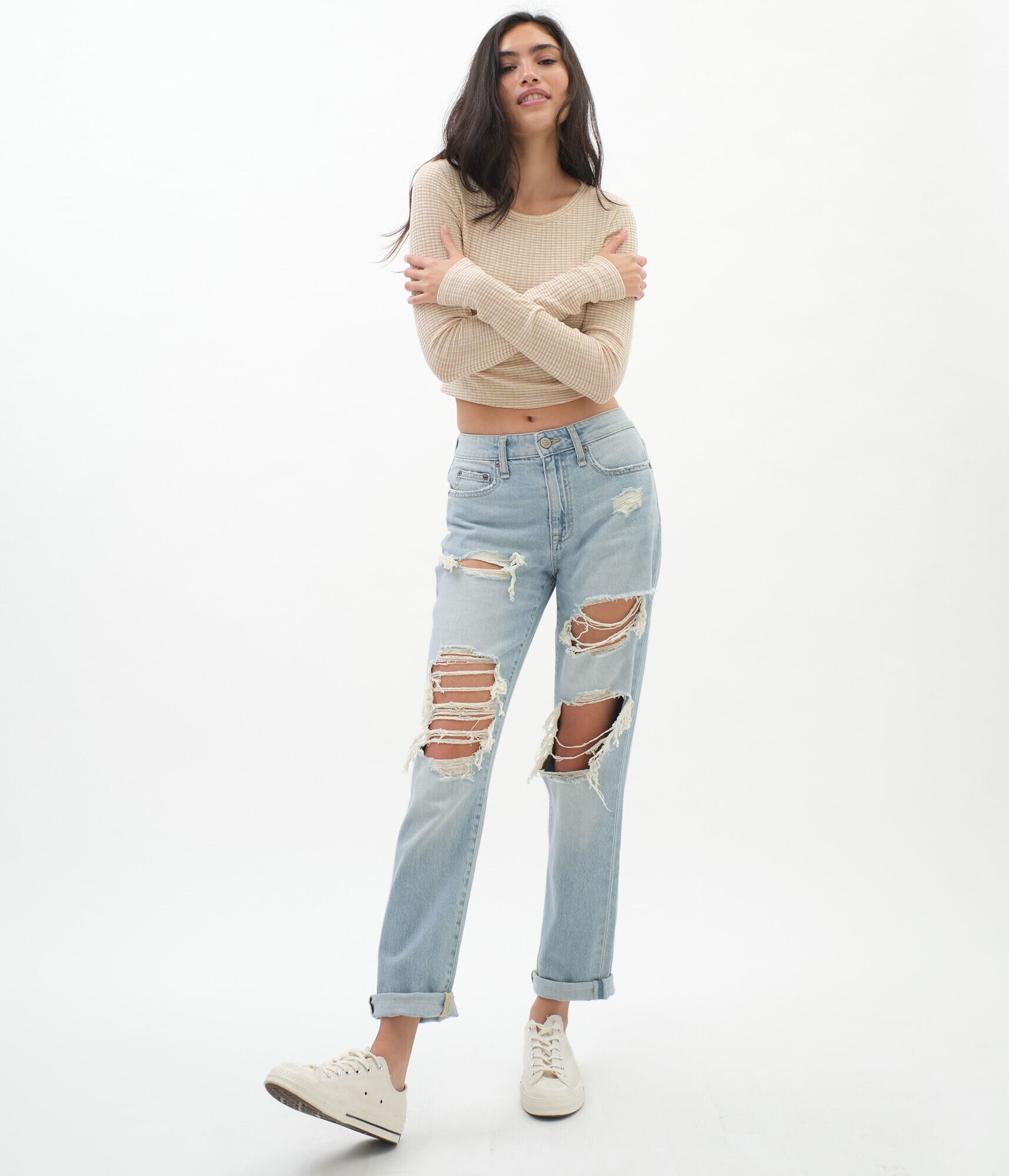 Low-Rise Boyfriend Jean