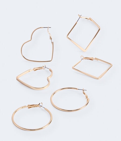 Shapes Hoop Earring 3-Pack Shapes Hoop Earring 3-Pack
