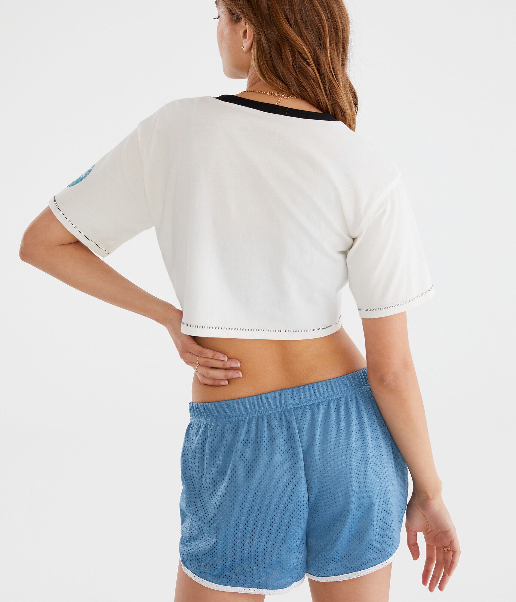 High-Rise Mesh Retro Shorts