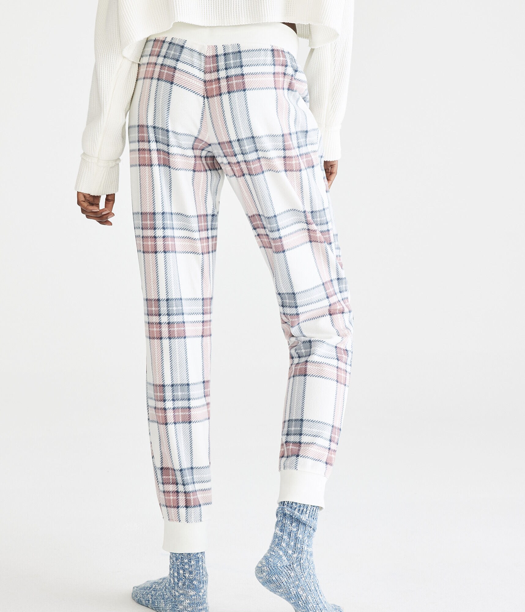 Plaid Polyfleece Sleep Joggers