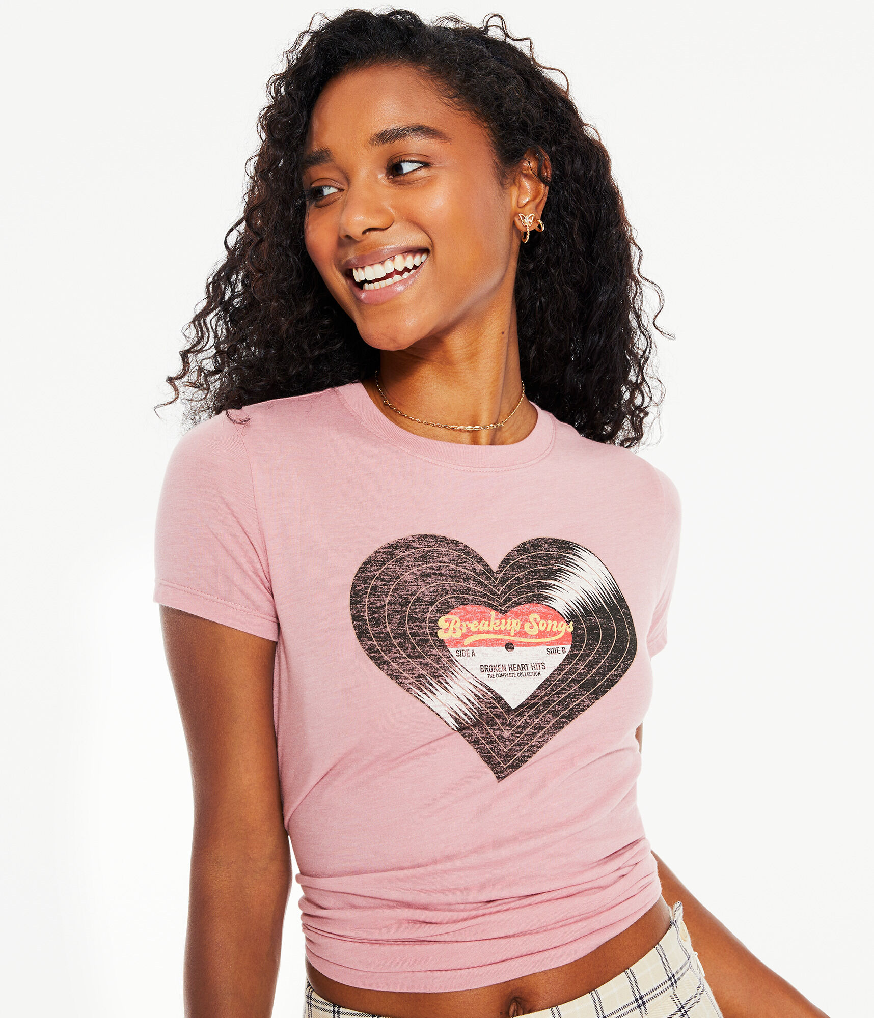 Vinyl Heart Graphic Tee