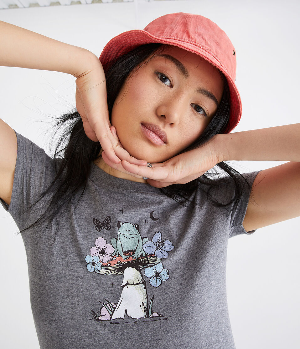 Frog Flowers Graphic Tee