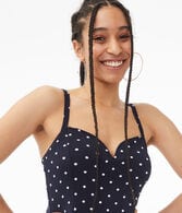 Polka Dot Tie-Back Romper