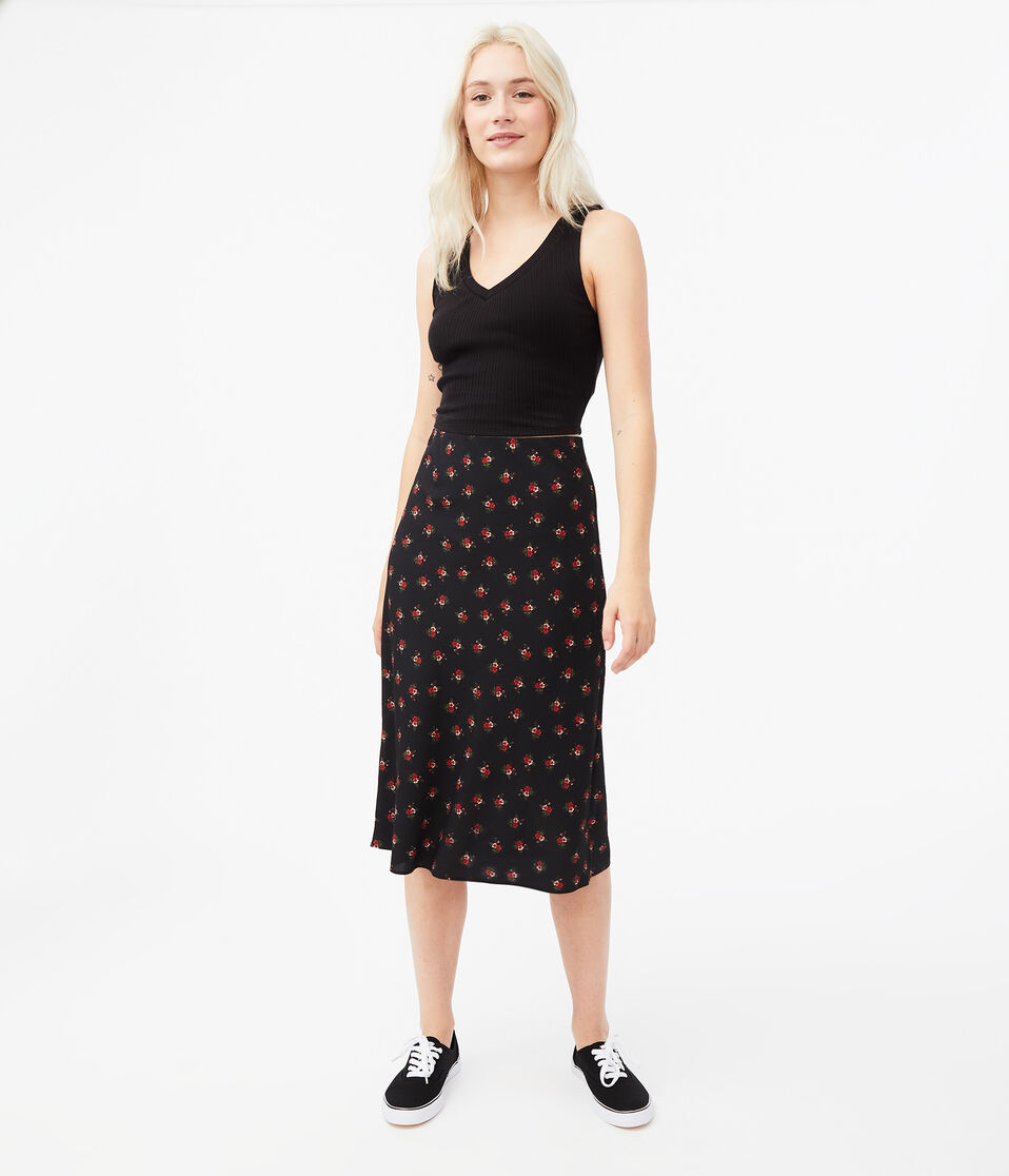 Floral Midi Skirt