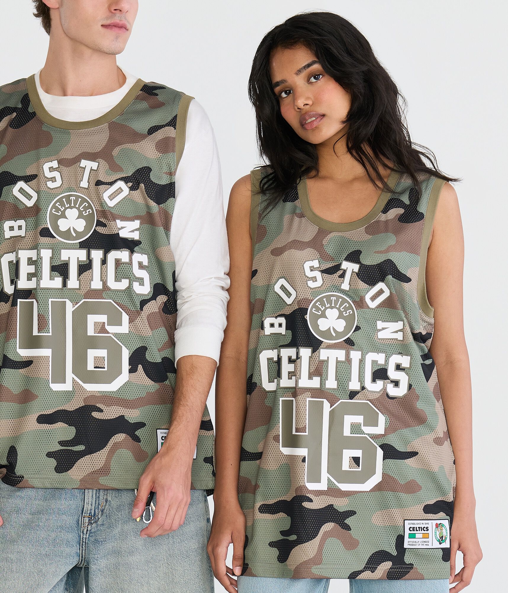 Boston Celtics Camo Mesh Tank Top