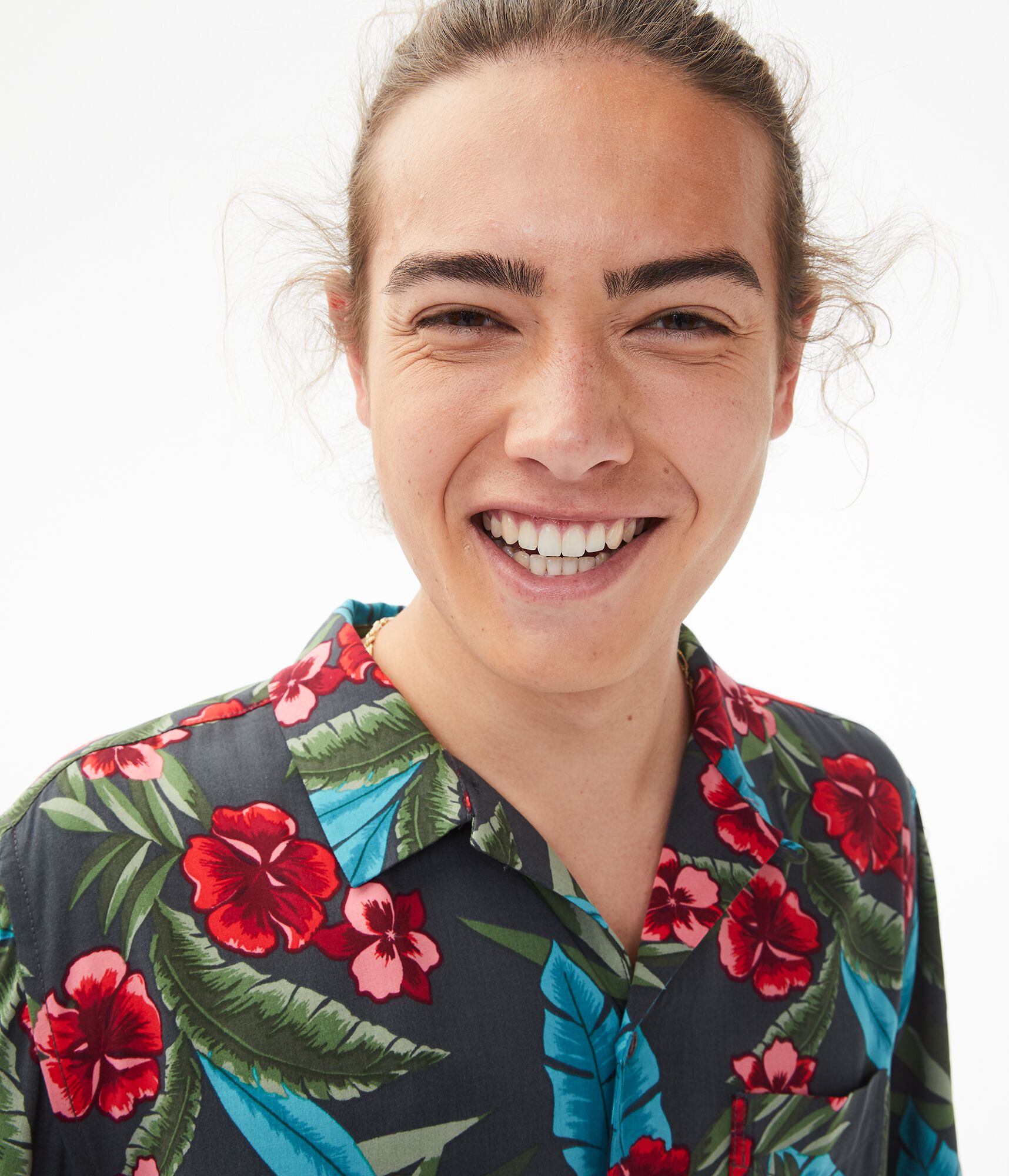 Paradise Floral Button-Down Resort Shirt