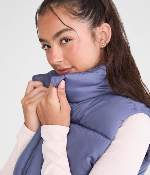 Lightweight Cropped Puffer Vest Lightweight Cropped Puffer Vest