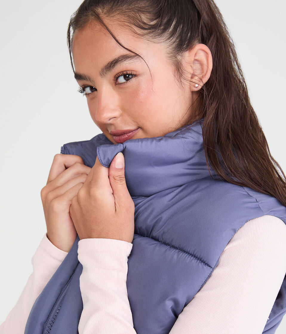Lightweight Cropped Puffer Vest