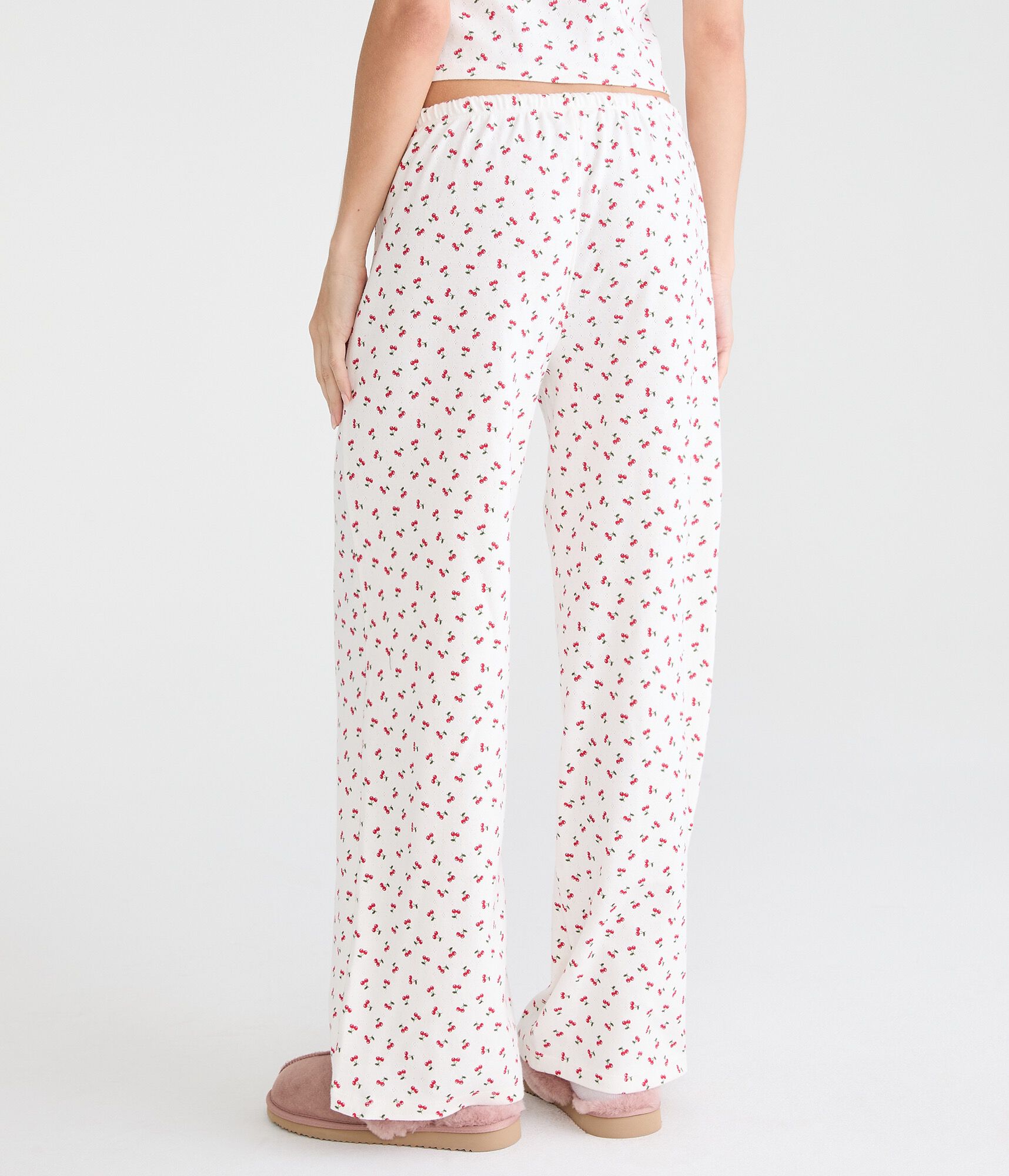 Cherry Pointelle Sleep Pants