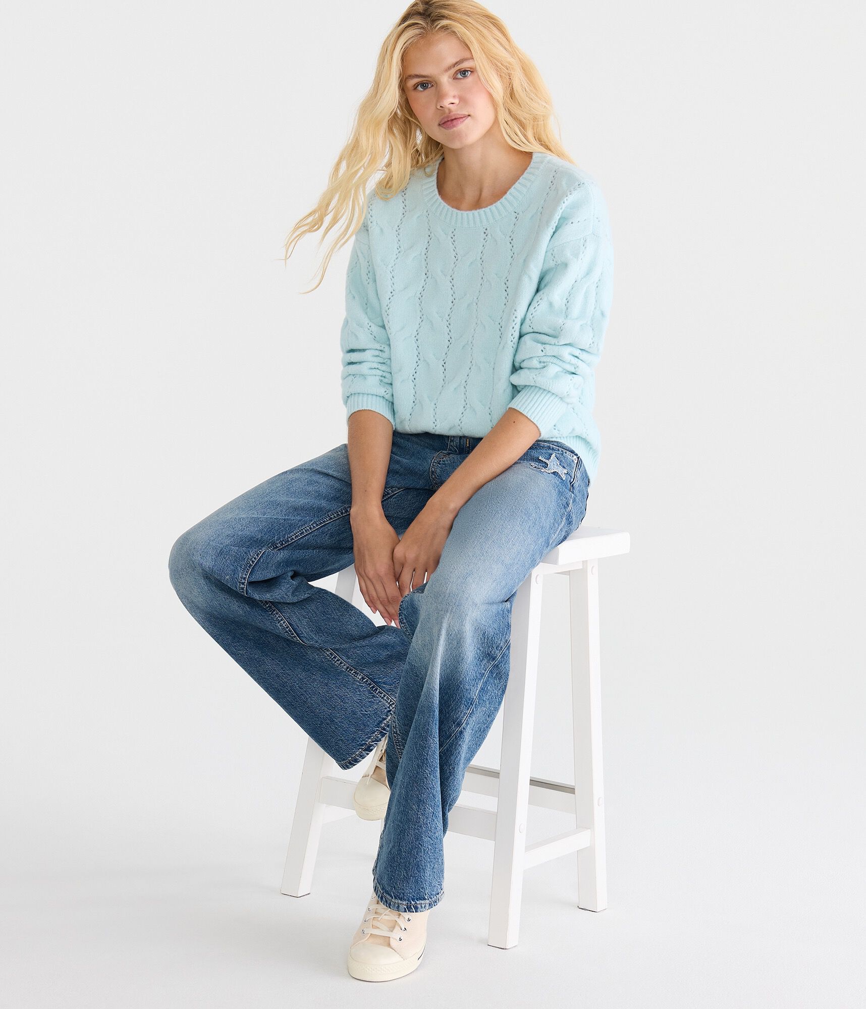 Cozy Cable Crew Sweater