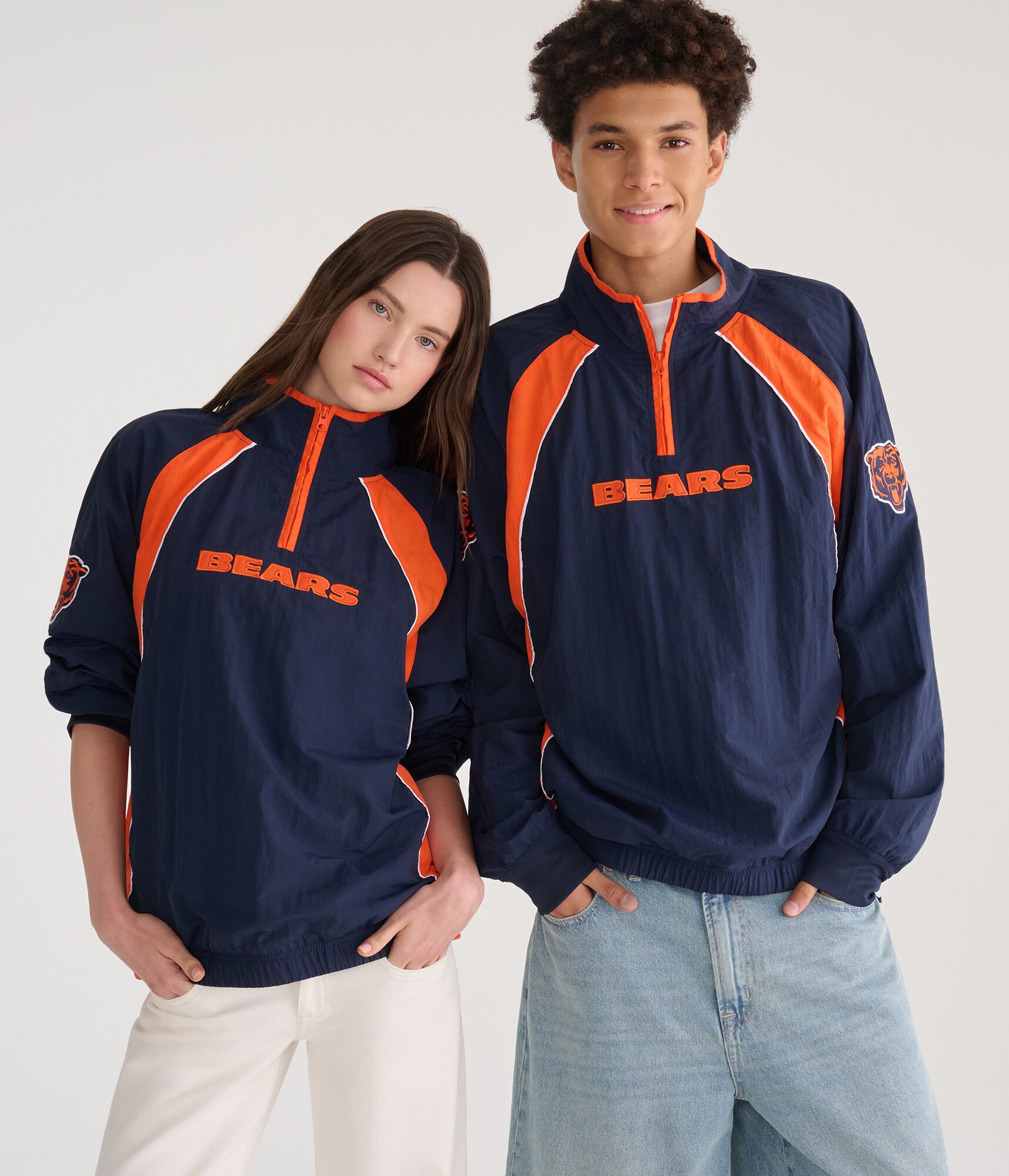 Chicago Bears Quarter-Zip Track Jacket