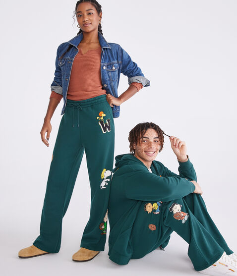Peanuts® | Aéropostale Football Friends Straight Leg Sweatpants