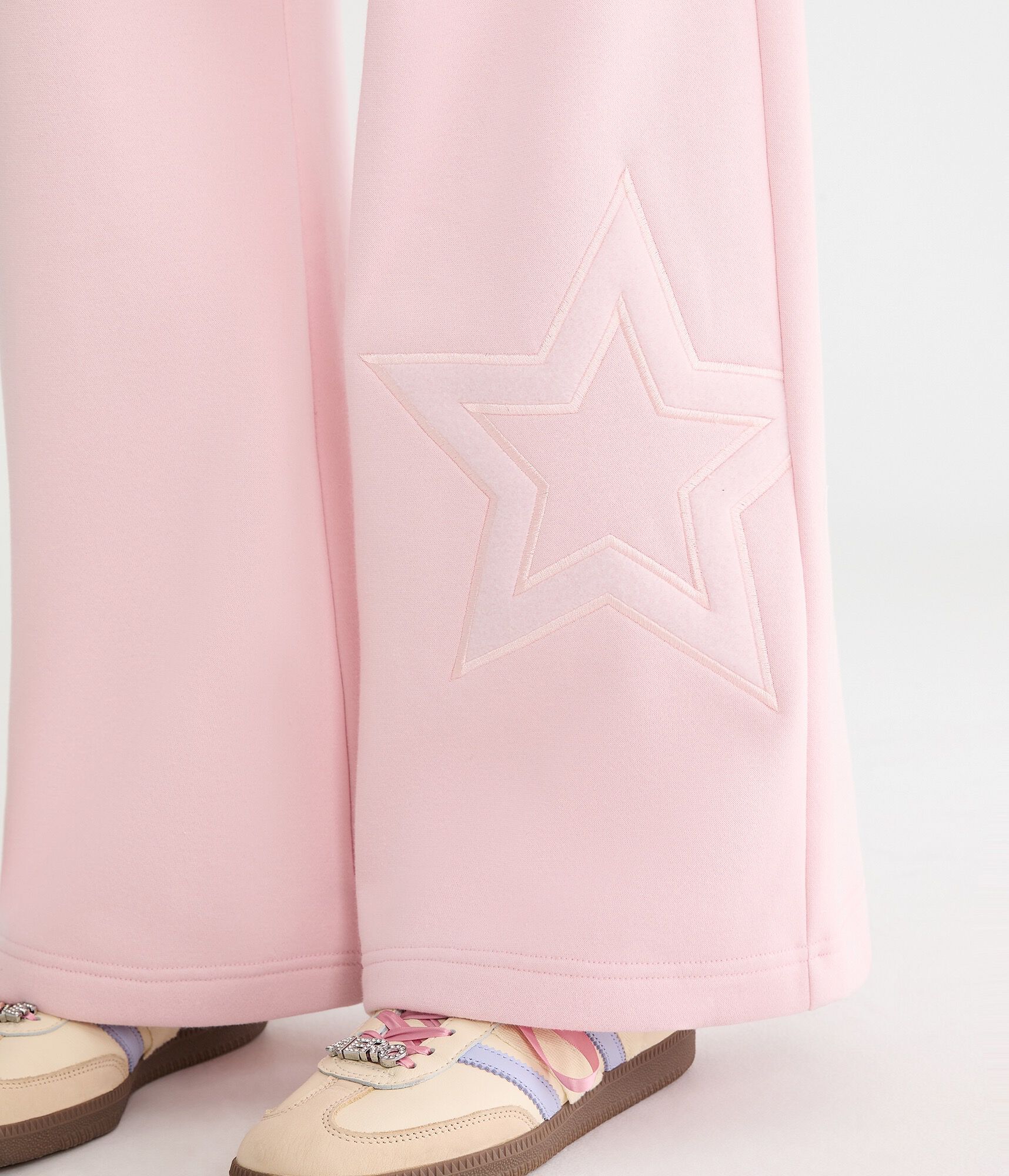 Cloud Soft Stars High-Waisted Wide Leg Sweatpants