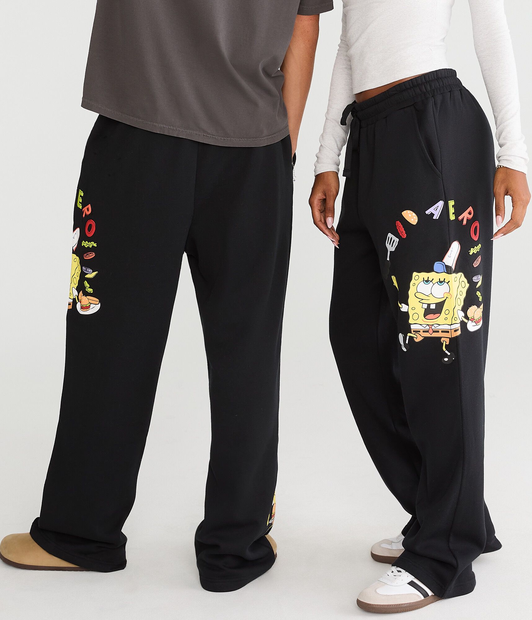 SpongeBob x Aero Krabby Patty Straight Leg Sweatpants