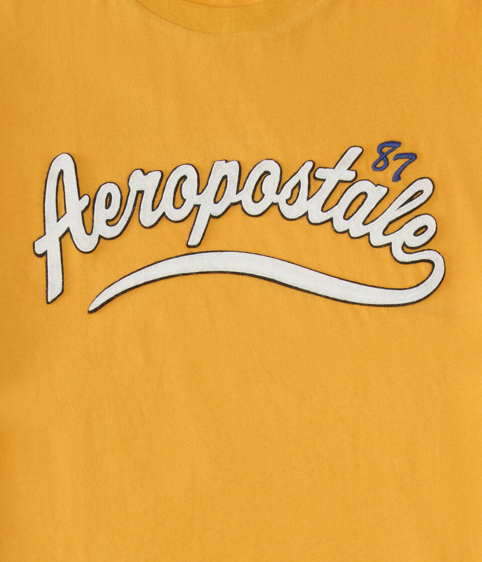 Aeropostale 87 Script Appliqué Graphic Tee