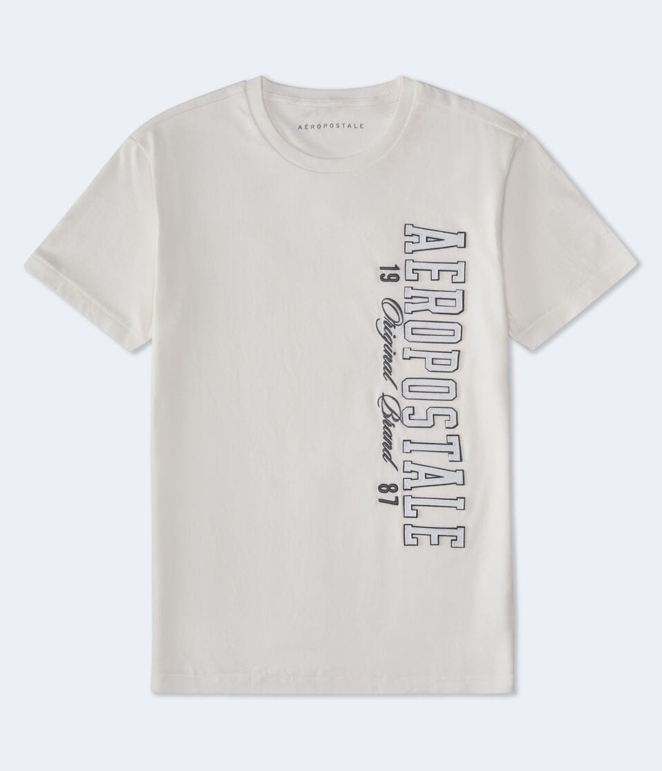 Aeropostale Vertical Appliqué Graphic Tee