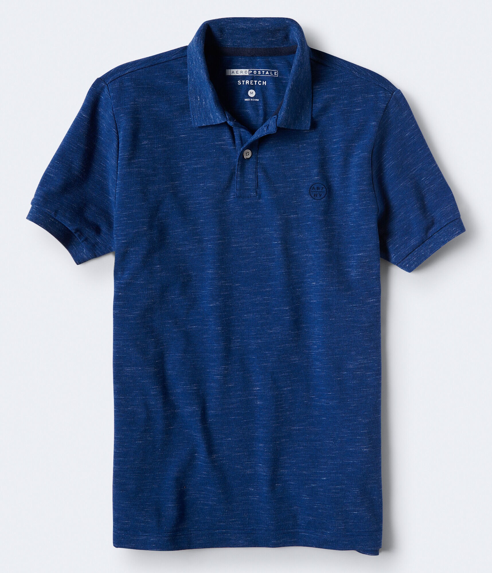 A87NY Stretch Piqu&eacute; Polo