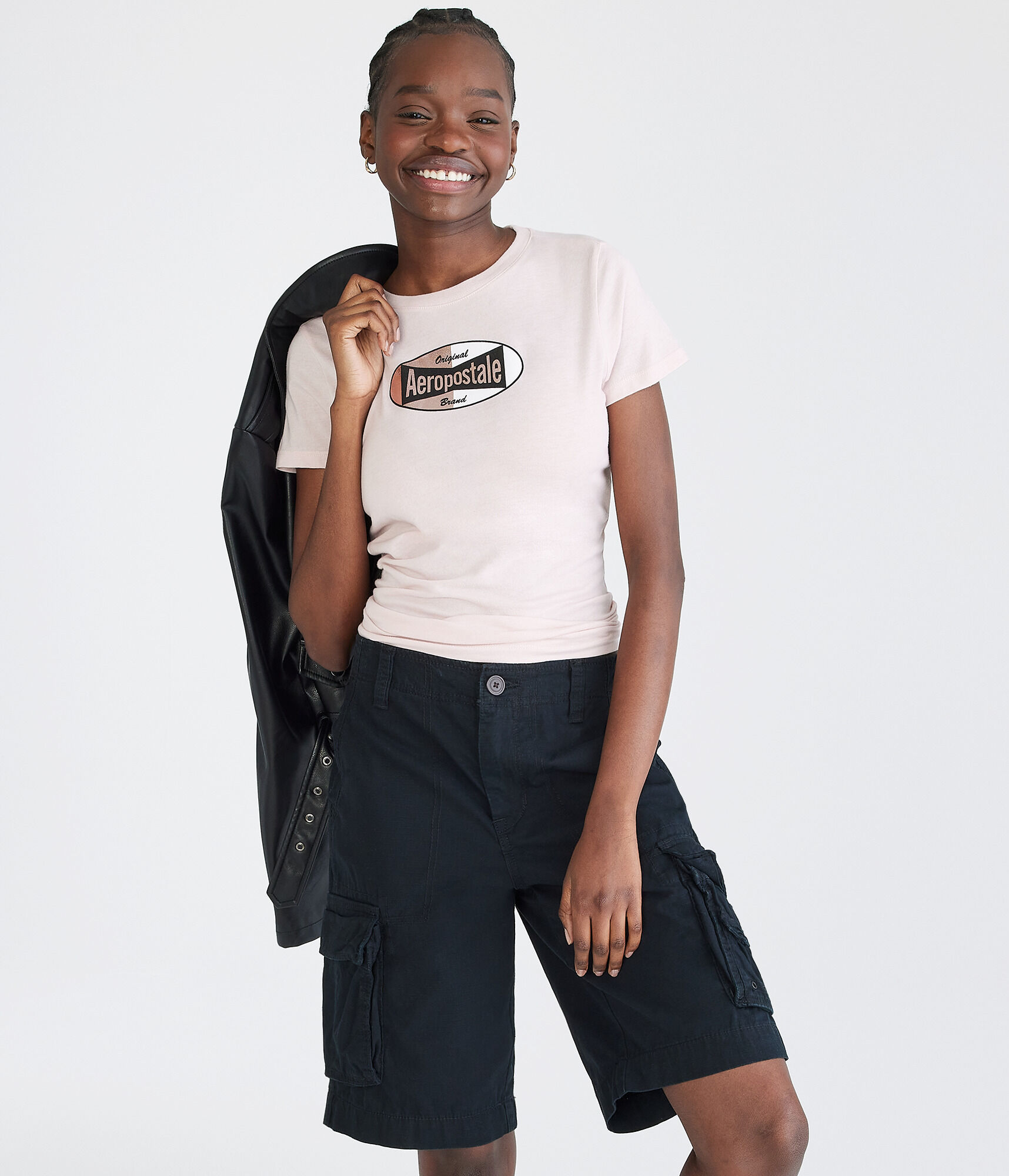 Aeropostale Oval Foil Graphic Tee