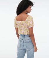 Floral Double-Tie Top