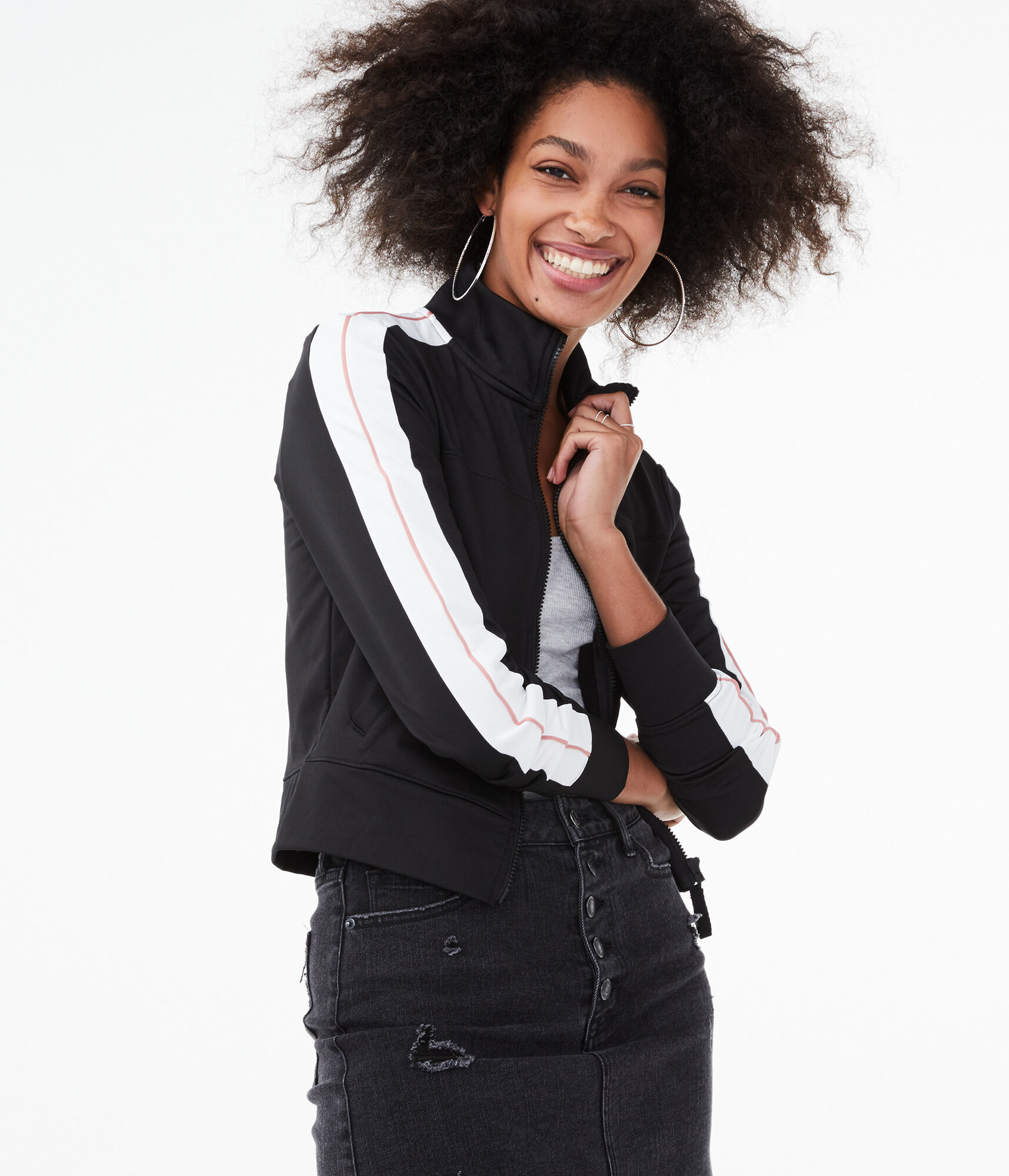 Shoulder Stripe Track Jacket