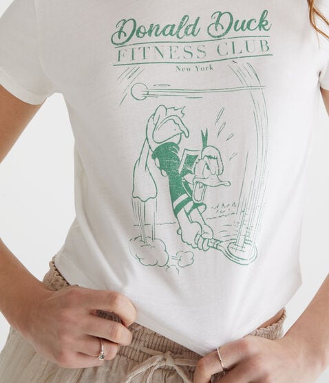 Donald Duck Fitness Club Vintage Fit Graphic Tee