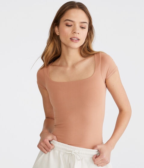 Seriously Soft Sculpt Square-Neck Tee