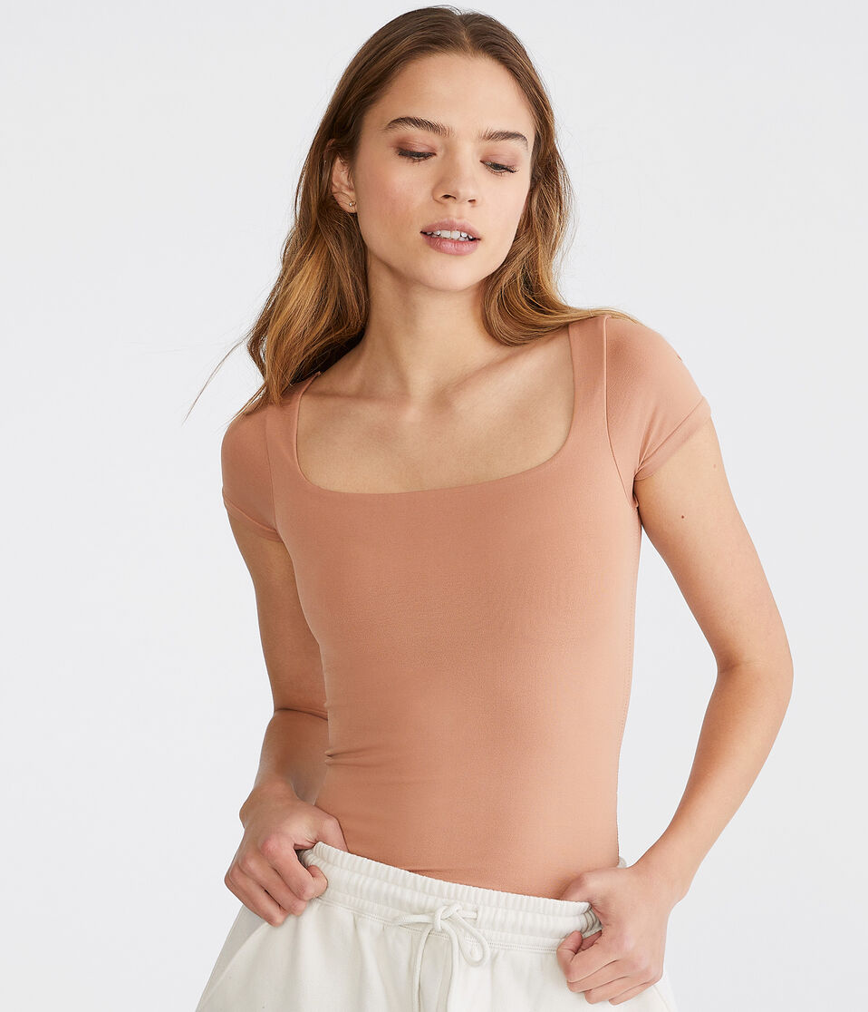 Seriously Soft Sculpt Square-Neck Tee