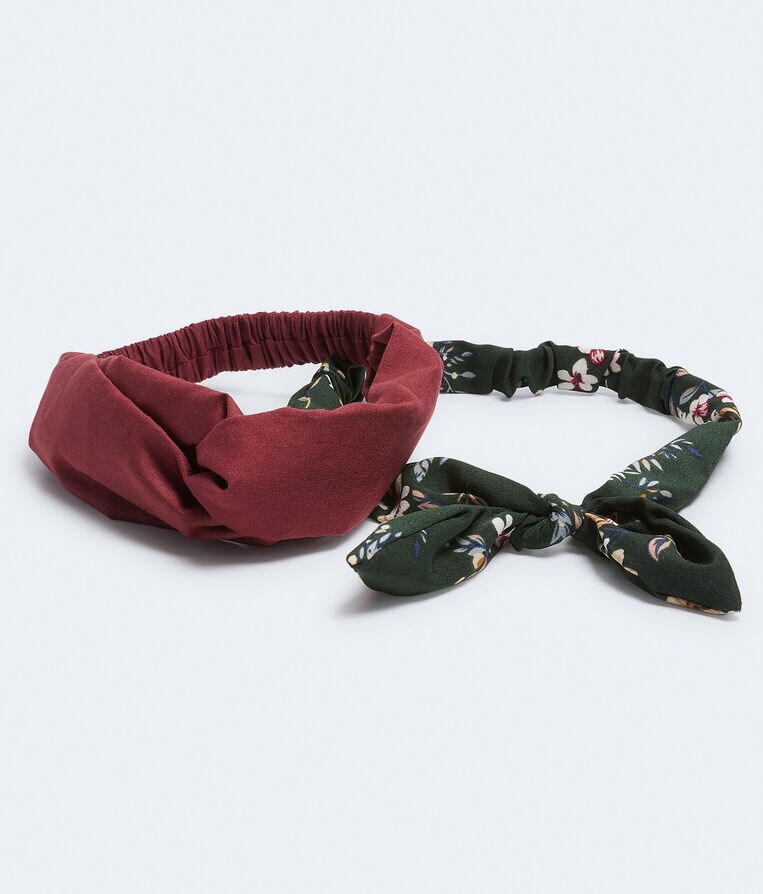 Floral & Solid Headband 2-Pack***