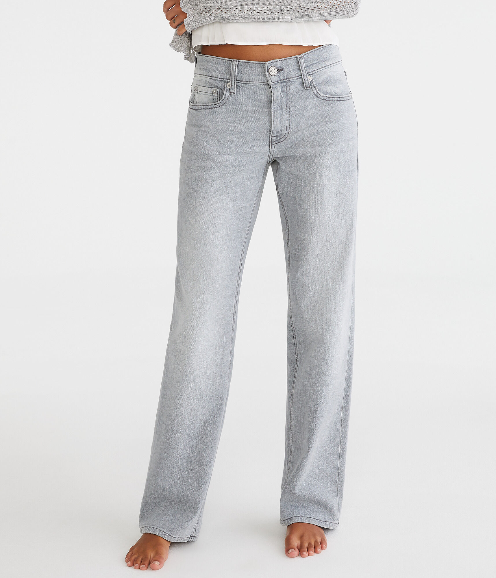 [LOW CLASSIC] / ☆ 25SS LOOSE-FIT JEANS / GREY BLUE 8f764ae61b9abb8437510a39089895
