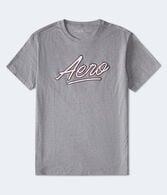 Aero Script Appliqué Graphic Tee