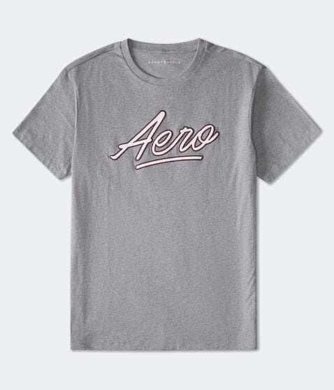 Aero Script Appliqué Graphic Tee Aero Script Appliqué Graphic Tee