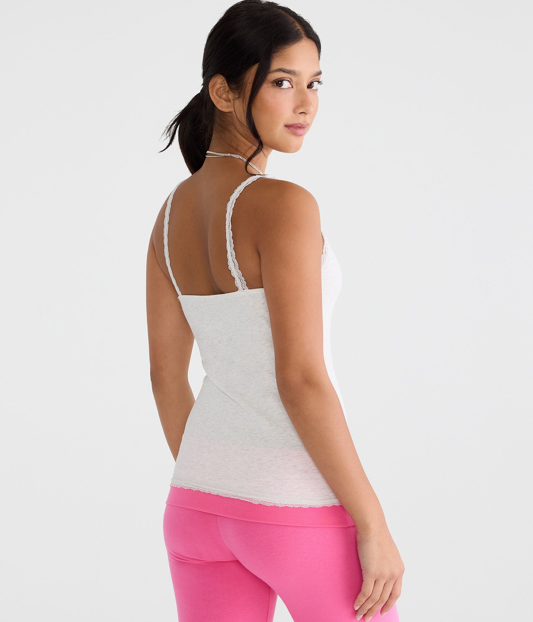Snoopy Scarf Lace Scoop-Neck Cami