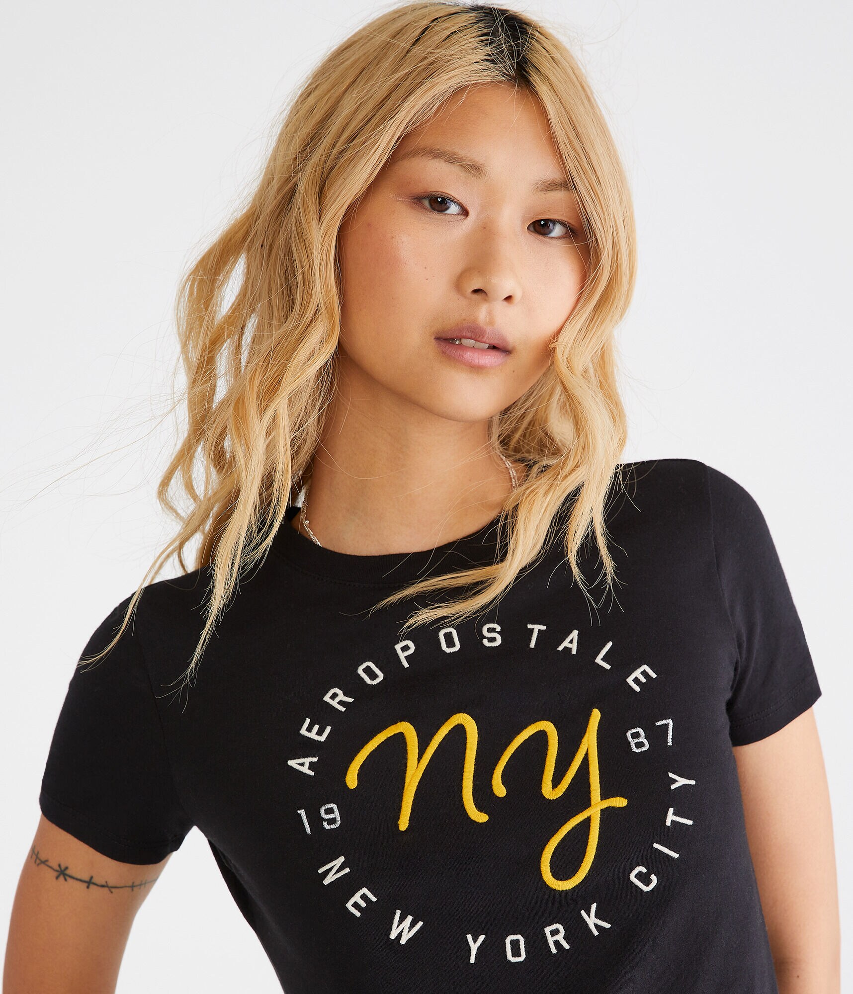 Aeropostale 1987 NY Circle Graphic Tee