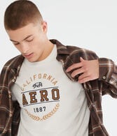 Aero California Bear Appliqué Graphic Tee