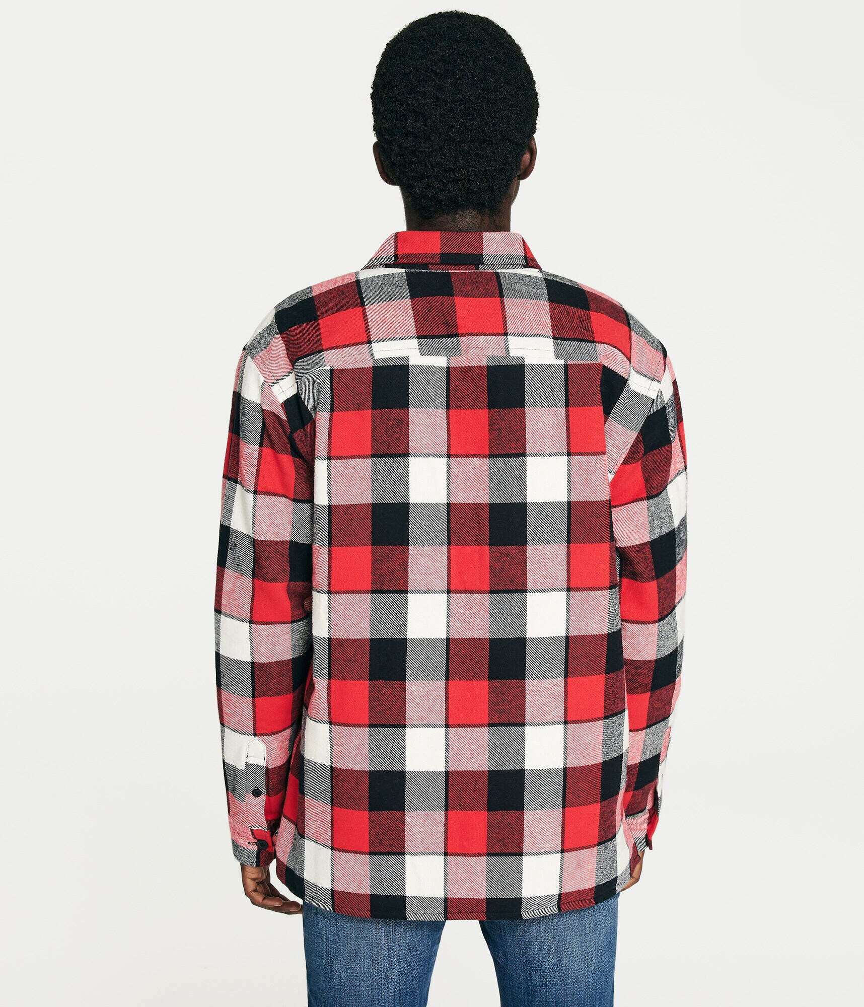 Sherpa Plaid Flannel Shacket