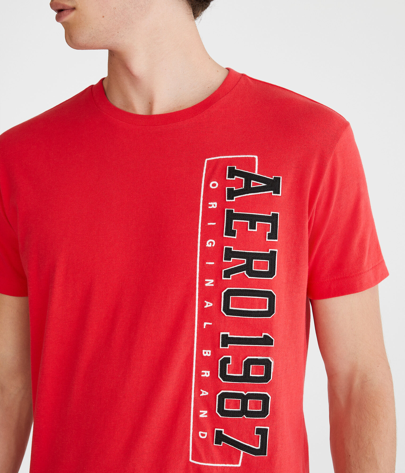 Aeropostale 1987 Vertical Appliqué Graphic Tee