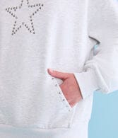 Demetra for Aero Star Studded Pullover Hoodie